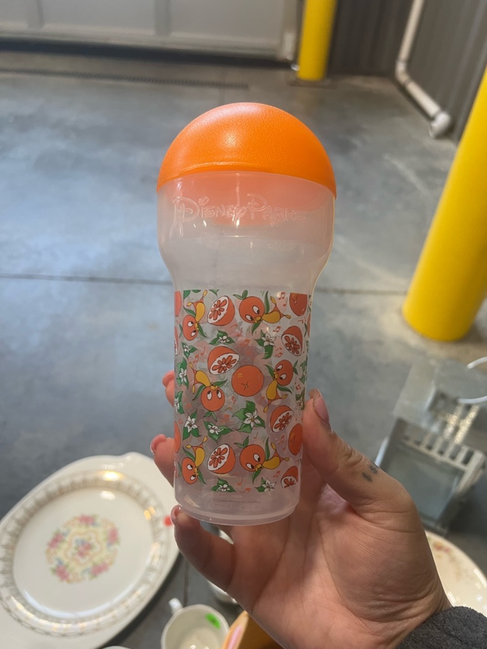 Disney Orange Bird Cup with no straw